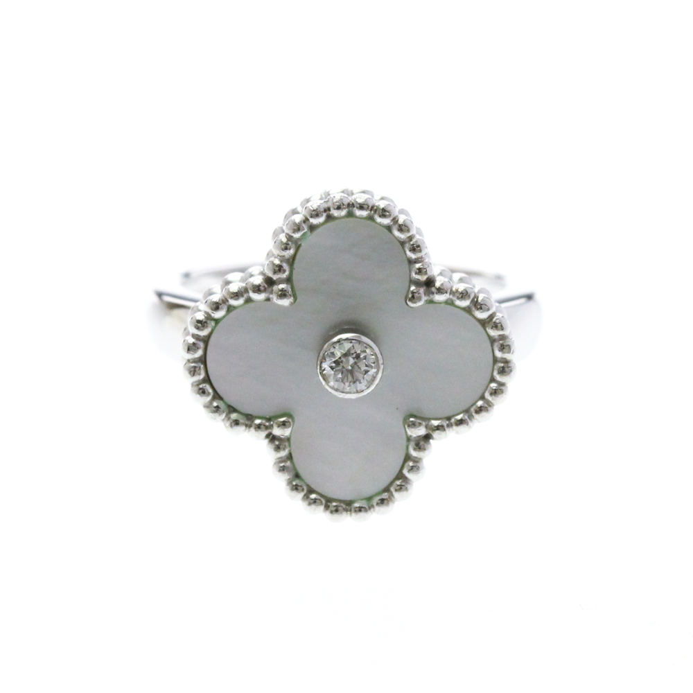 Van Cleef & Arpels Vintage Alhambra Ring VCARF48947 White Gold (18K) Fashion ...
